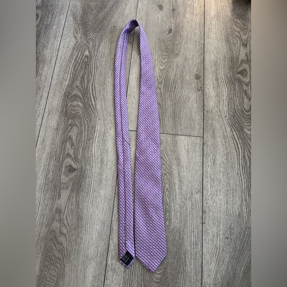 Lazzaretti Purple Patterned Men's Tie - Picture 1 of 4